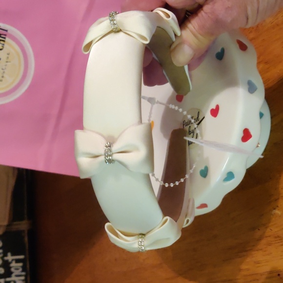 Designer headband with bows and crystal s very comfortable NWT - Picture 11 of 16